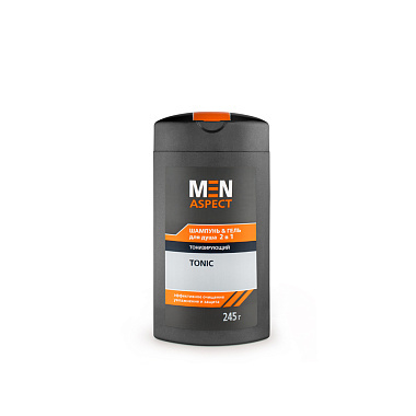 Шампунь&гель для душа MEN ASPECT 2в1 тонизирующий 245г
