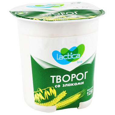 БЗМЖ Творог со злаками 3,5% 125г Лактика ст