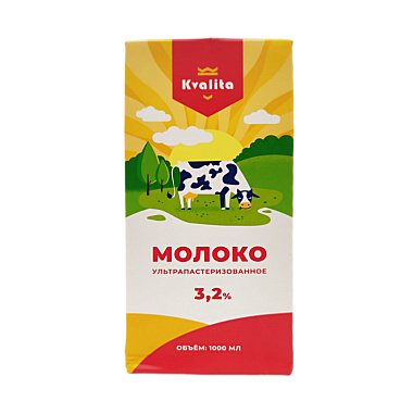 Молоко Kvalita 3,2% 1л