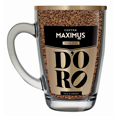 Кофе растворимый Maximus D'Oro 70г в кружке