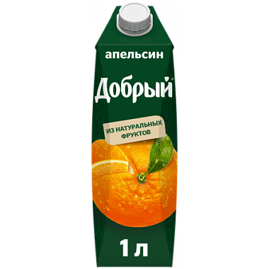Сок Добрый 1л Апельсиновый нектар