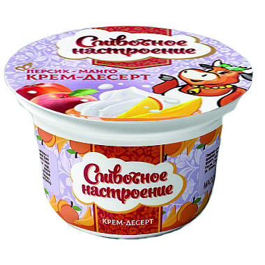 ЗМЖ Крем-десерт персик манго140г
