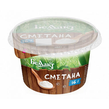 БЗМЖ Сметана Беллакт 16% 180г