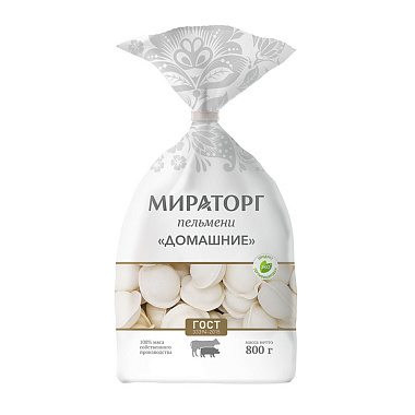 Пельмени Мираторг Домашние свинина-говядина 800г