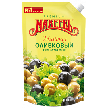 БЗМЖ Майонез Махеев 50,5% 800мл оливковый