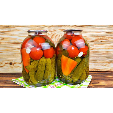 Ассорти овощное огурцы/томаты 550г
