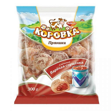 Пряник Коровка с нач вкус вар сгущенка 300г