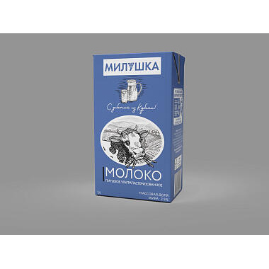 Молоко ультрапаст Милушка 2,5% 1л БЗМЖ
