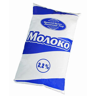 Молоко Молочный мир 2,2% 1л питьевое