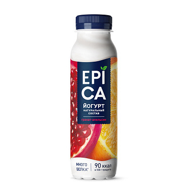 БЗМЖ Йогуртный продукт Epica 290г 2,5% Гранат-апельсин