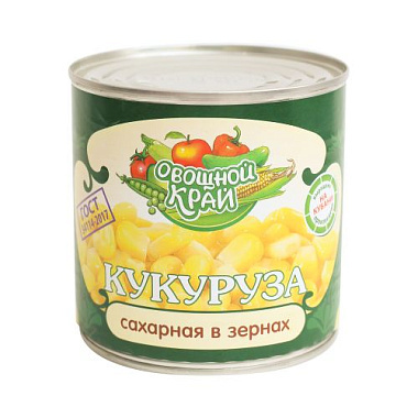 Кукуруза Овощной край 452г сахарная