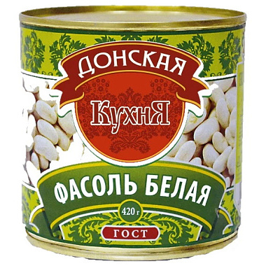 Фасоль Донская кухня белая ГОСТ 420г