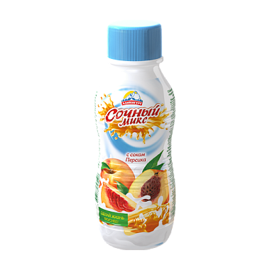 Напиток йогуртный Сочный микс 0,1% персик 420г