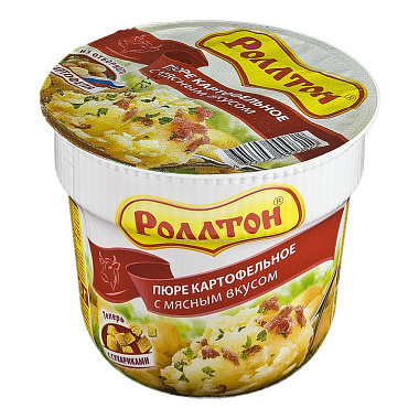Картофельное пюре быстрого приготовления Роллтон 40г мясо