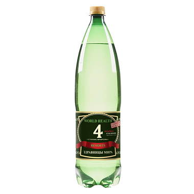 Вода минеральная Здравницы Мира 4 1,5л газированная