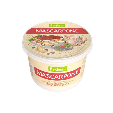 Сыр мягкий Маскарпоне 78% 500г