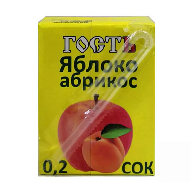 Сок Гость 200мл яблоко-абрикос
