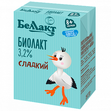 БЗМЖ Продукт кисломолочный Беллакт Биолакт сладкий 3,2% 210г для детей