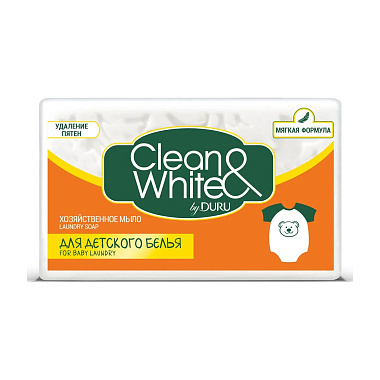 Мыло Дуру Clean&White хозяйственное для детского белья 125г