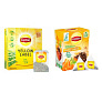 Чай черный Lipton Orange Sunrise Апельсин и манго 2 упаковки по 20 пакетиков + Yellow Label 2 упаковки по 20 пакетиков