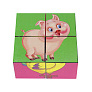 Кубики пластиковые Домашние животные К04-6372 4шт