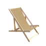 Кресло-шезлонг складной разборный 1200x600см дерево+ткань