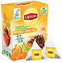 Чай черный Lipton 4 упаковки x 20 пакетиков по 1,5 г Earl grey vibes, Orange sunrise