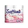 Туалетная бумага Soffione Decoro цвет в ассортименте 2 слоя 4 рулона