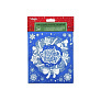 Новогоднее оконное украшение 15,5x17,5см из ПВХ с раскраской