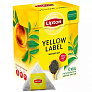 Чай черный Lipton Yellow Label + Earl Grey Vibes бергамот и малина 4 упаковки по 20 пакетиков 1,5г