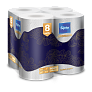 Туалетная бумага Sipto Premium 3 слоя 8 рулонов белая
