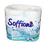 Туалетная бумага Soffione Decoro цвет в ассортименте 2 слоя 4 рулона