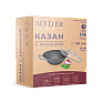 Казан с крышкой Bestler 30см 4,4л тонкостенный чугун