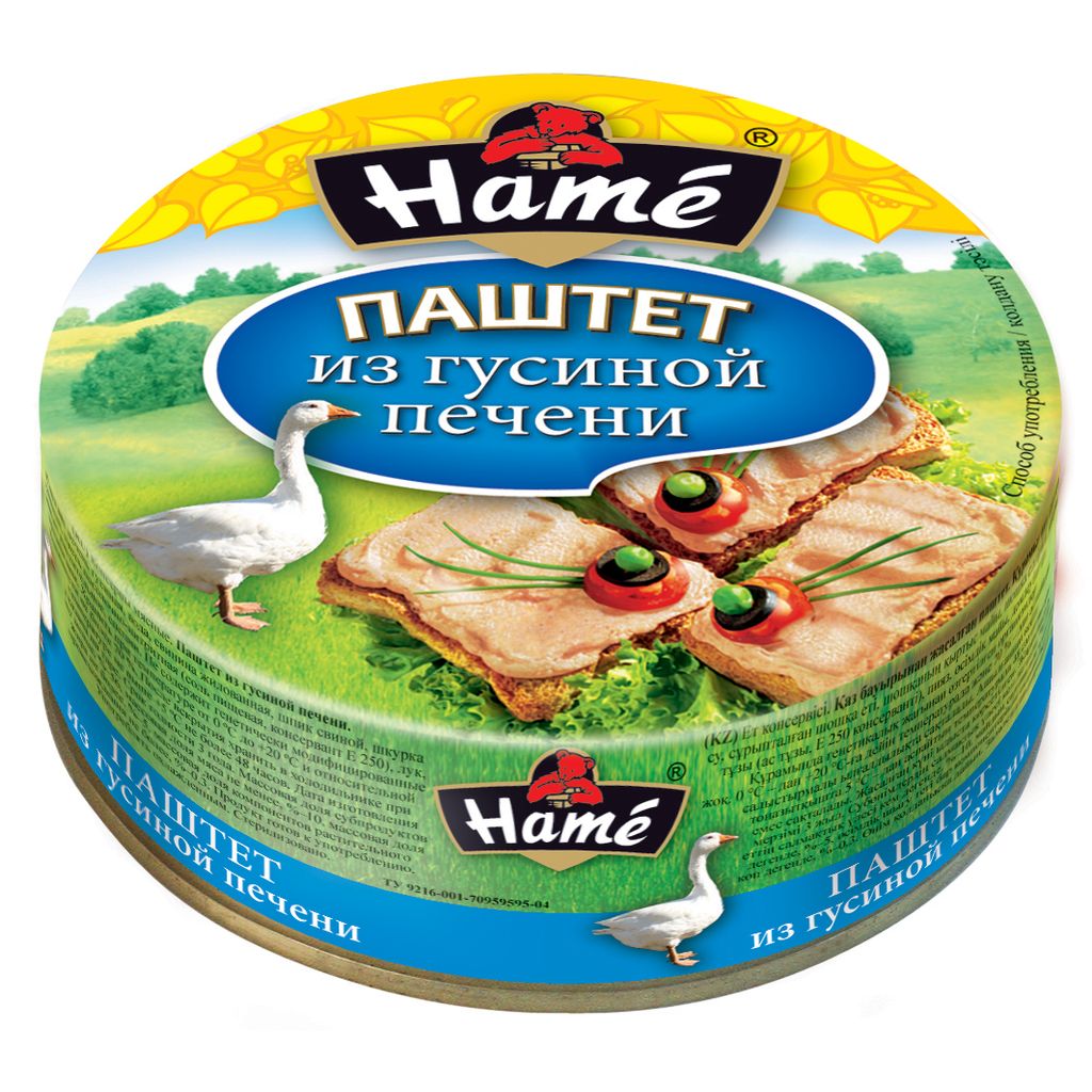 Паштет Hame гусиная печень/мясо птицы/мясо индейки 250г купить в магазине  Доброцен